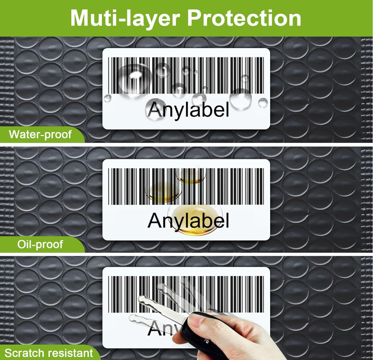 Rollo Direct Thermal 2x1 Barcode Labels - Roll of 1,000 Thermal Labels for Shipping