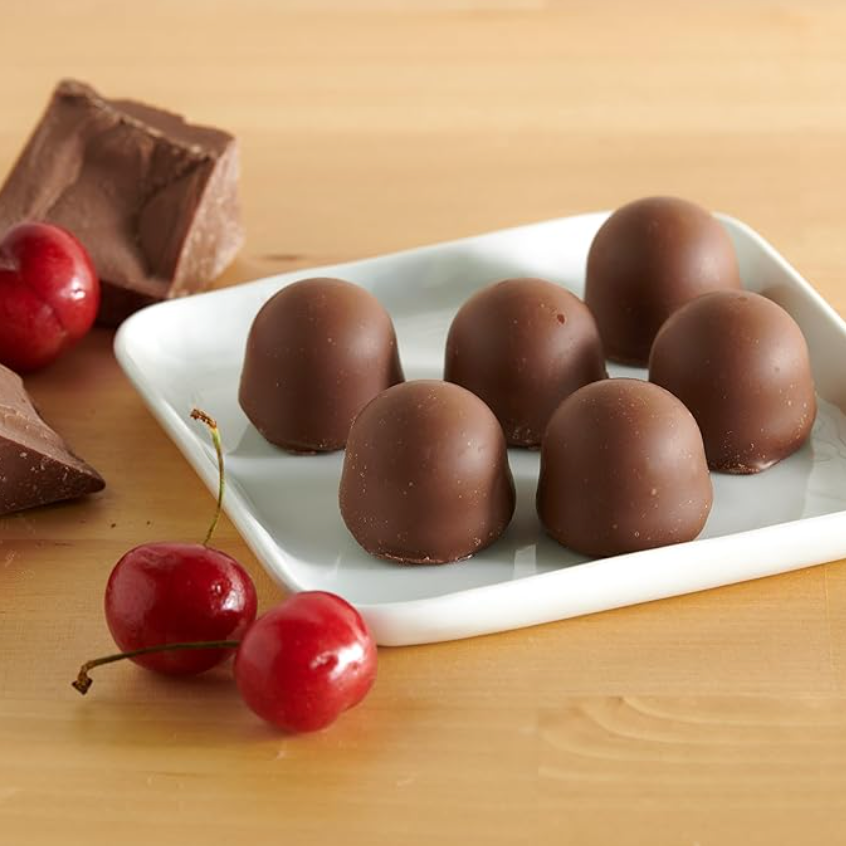 Queen Anne Milk Chocolate Covered Cordial Cherries | 6.6 oz | 10 Piece Gift Box | Whole Maraschino Cherry Creamy Filled Liquid Center |Holiday Party Chocolate Candy