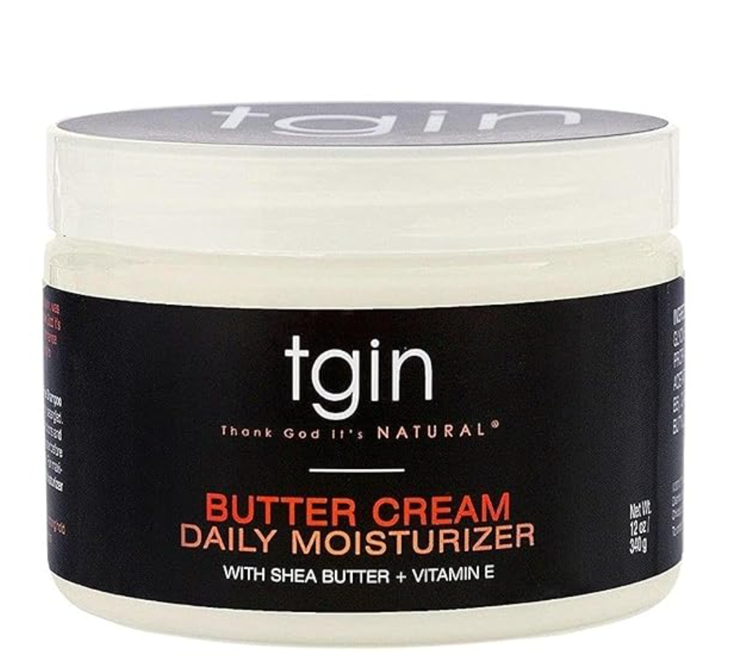 tgin Butter Cream Daily Moisturizer - Curly Hair Products With Deep Hydration for Soft, Defined Curls - Hair Products for Twist Out Styling