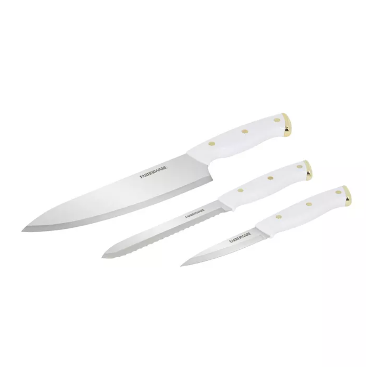 3-Piece Chef Knife Set with Triple Rivet Handles – Durable & Precision Cut