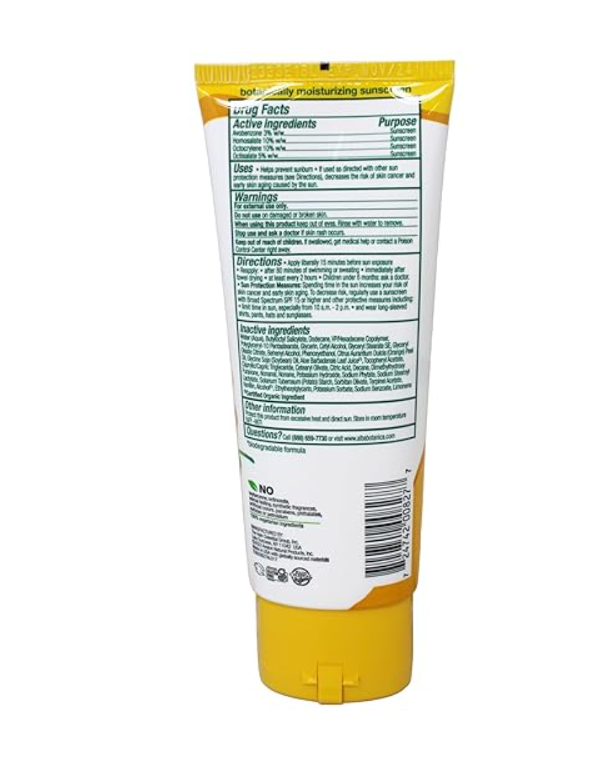 Alba Botanica Hawaiian, Island Vibe Sunscreen SPF 50, Water-Resistant (80 Minutes), 3 fl oz