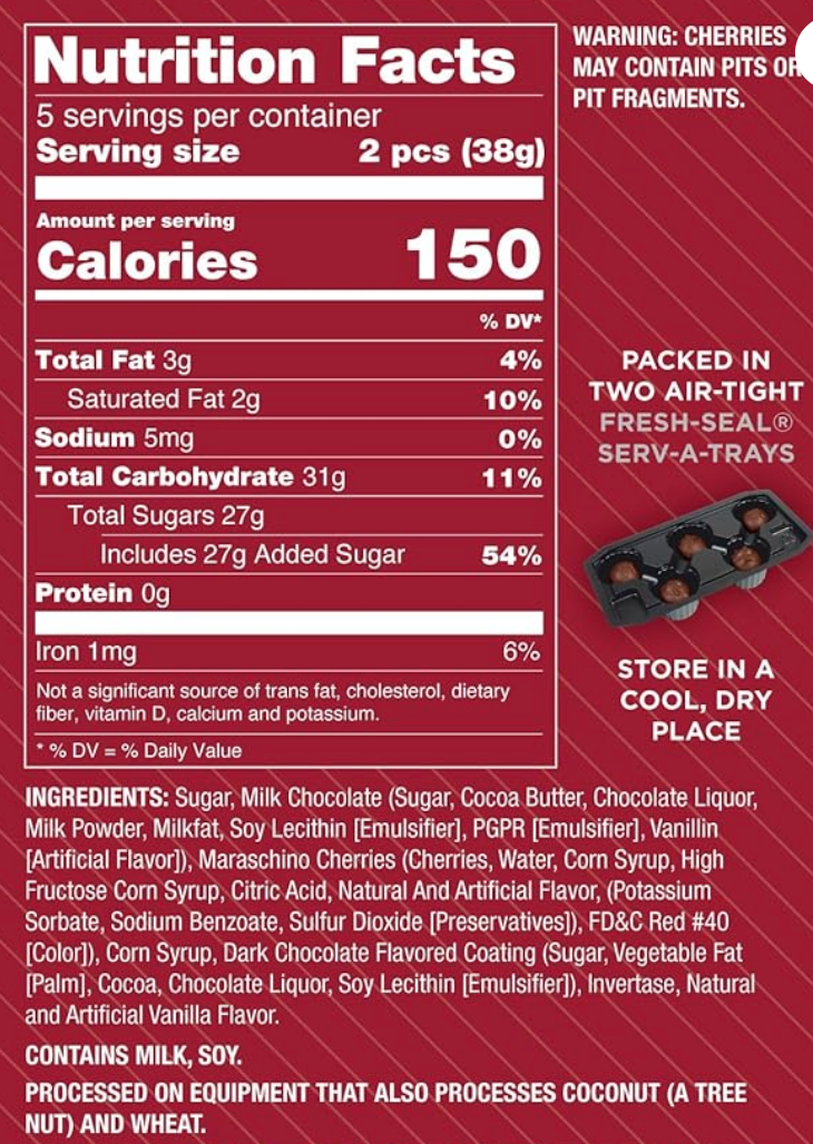 Queen Anne Milk Chocolate Covered Cordial Cherries | 6.6 oz | 10 Piece Gift Box | Whole Maraschino Cherry Creamy Filled Liquid Center |Holiday Party Chocolate Candy