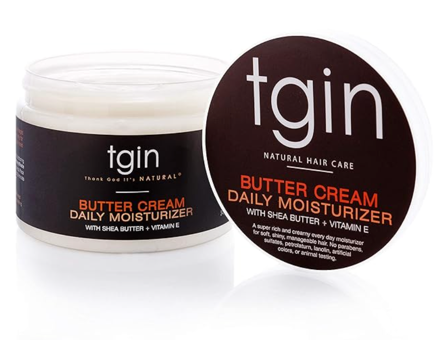 tgin Butter Cream Daily Moisturizer - Curly Hair Products With Deep Hydration for Soft, Defined Curls - Hair Products for Twist Out Styling