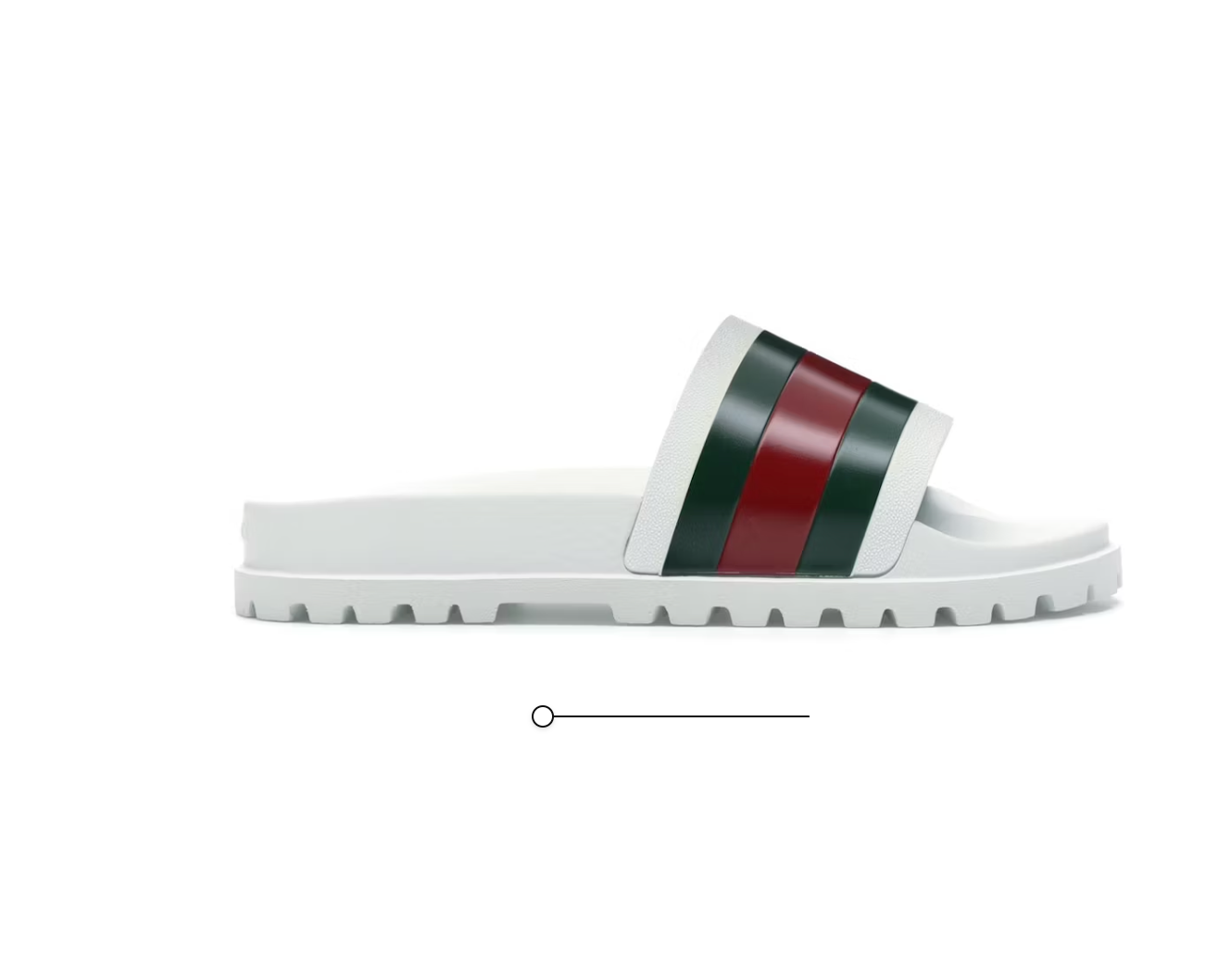 Gucci Web Slide Sandal White